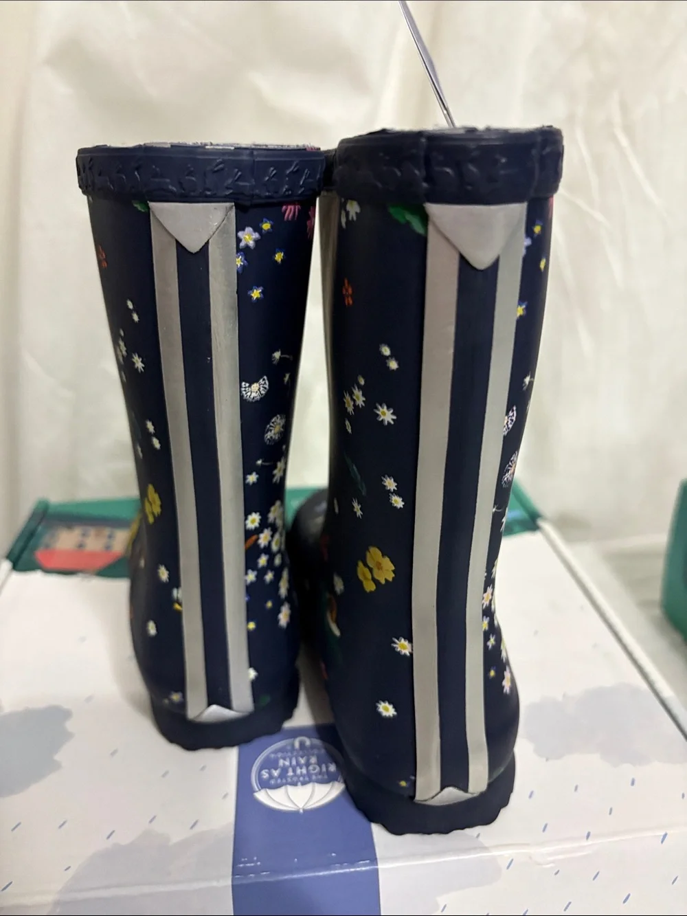Joules Kids' Navy Rain Boots size US 10 NWT